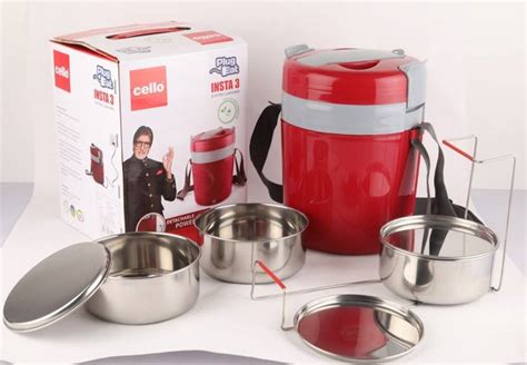 cello electric lunch box 3 containers|electric tiffin box heaters.